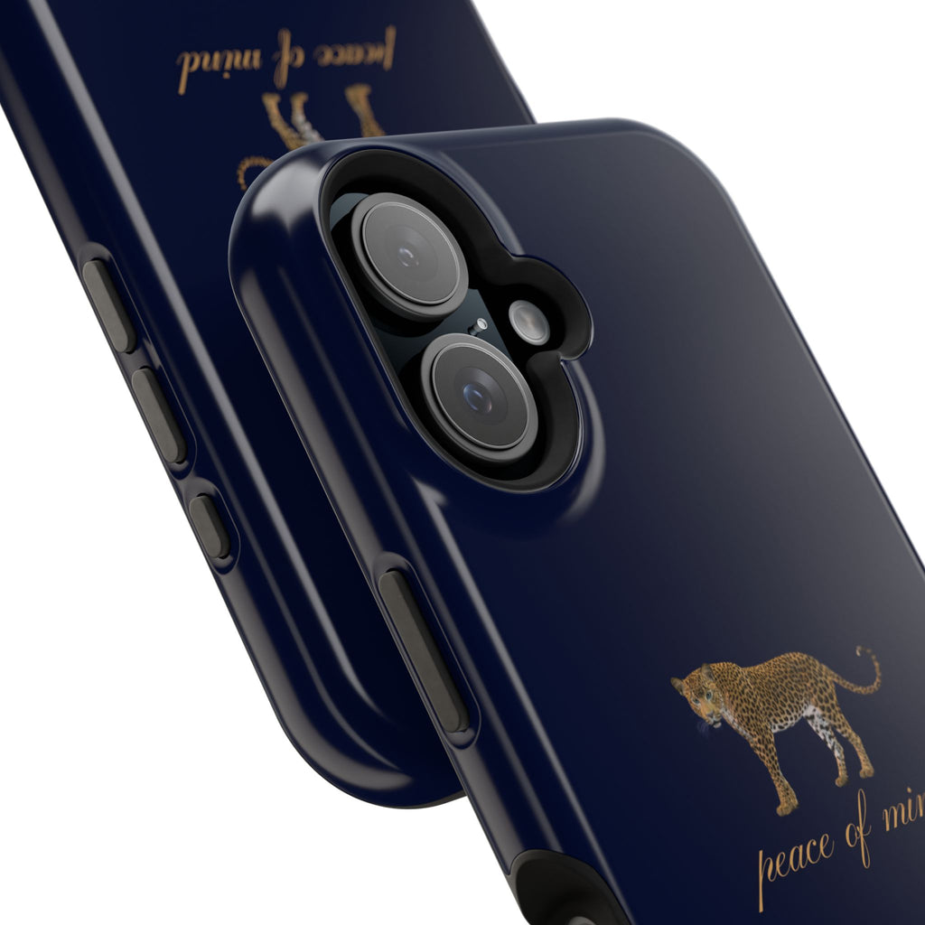 Navy Blue 'Peace of Mind' Panther Phone Case