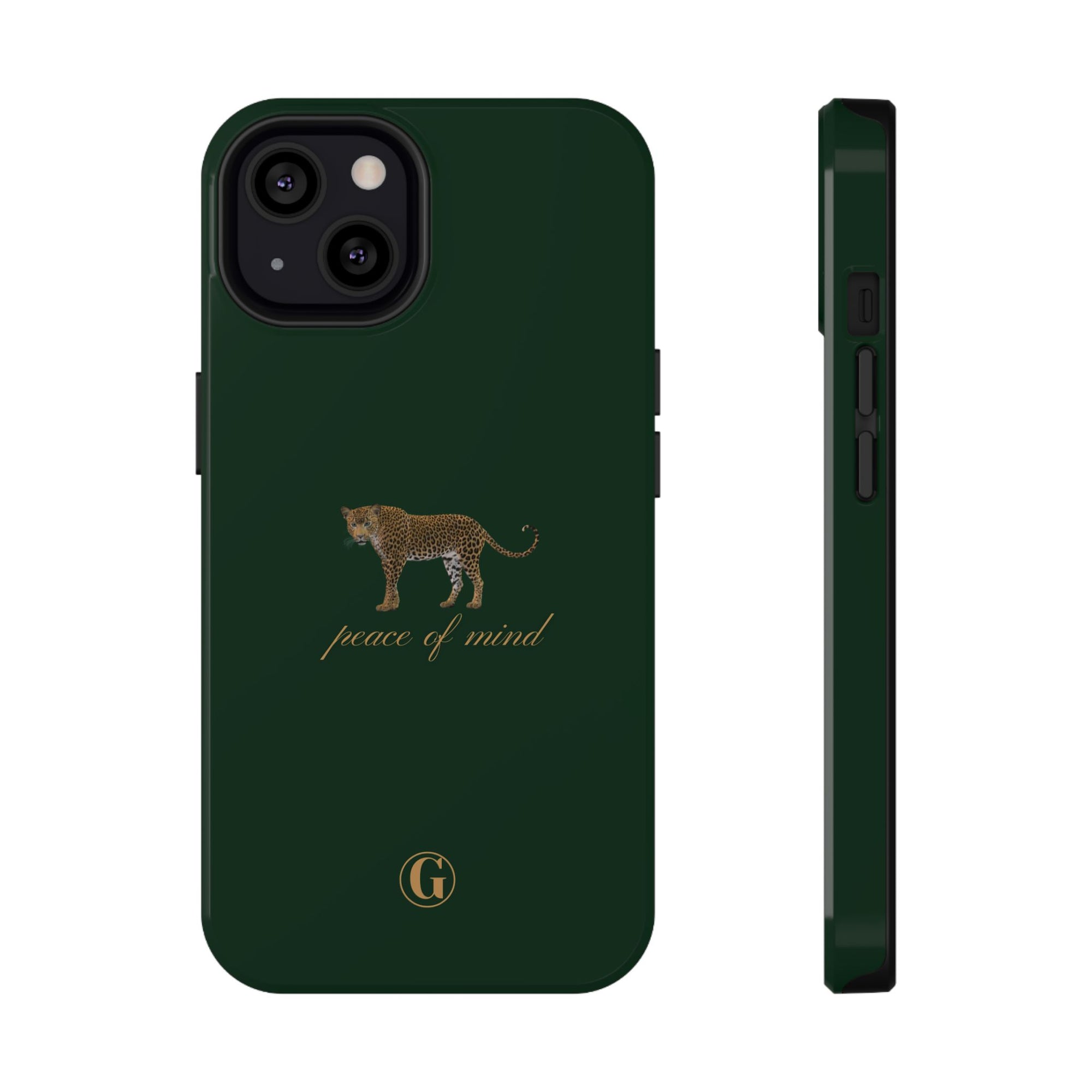 Emerald Green 'Peace of Mind' Panther Phone Case