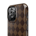 Brown Checkmate Phone Case