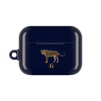 Navy Blue Panther AirPod Case