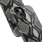 Grey Snakeskin Print Phone Case