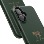 Emerald Green 'Peace of Mind' Panther Phone Case
