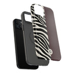 Zebra Print x Burgundy Phone Case