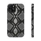Grey Snakeskin Print Phone Case