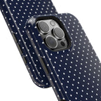 Navy Blue Polka Dots Phone Case