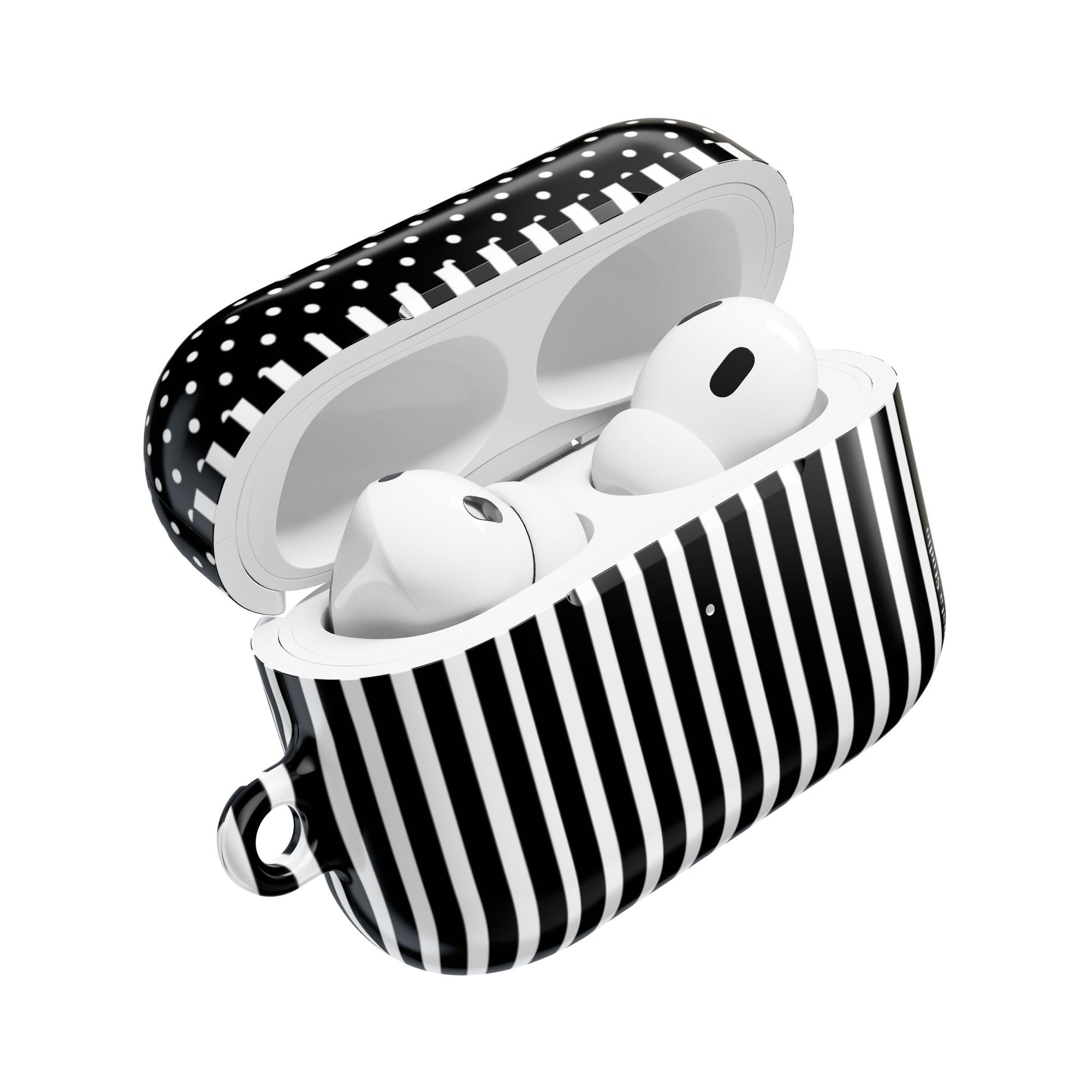 B&W Polka Dots x Stripes AirPod Case