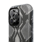 Grey Snakeskin Print Phone Case