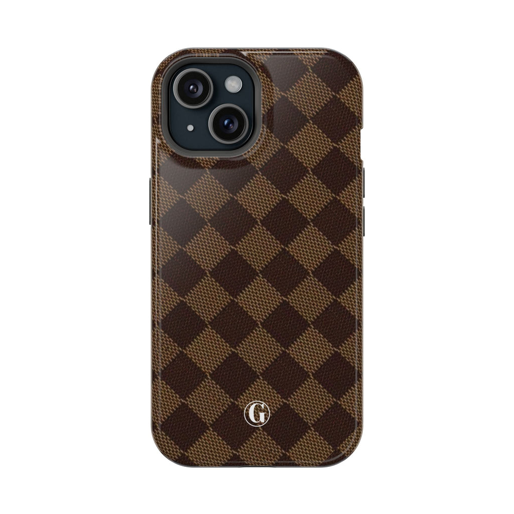 Brown Checkmate Phone Case