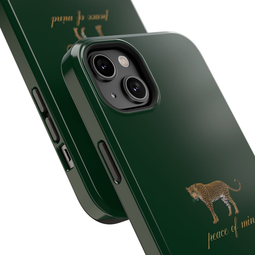 Emerald Green 'Peace of Mind' Panther Phone Case