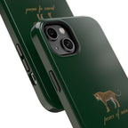 Emerald Green 'Peace of Mind' Panther Phone Case