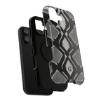 Grey Snakeskin Print Phone Case