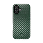 Emerald Green Polka Dots Phone Case