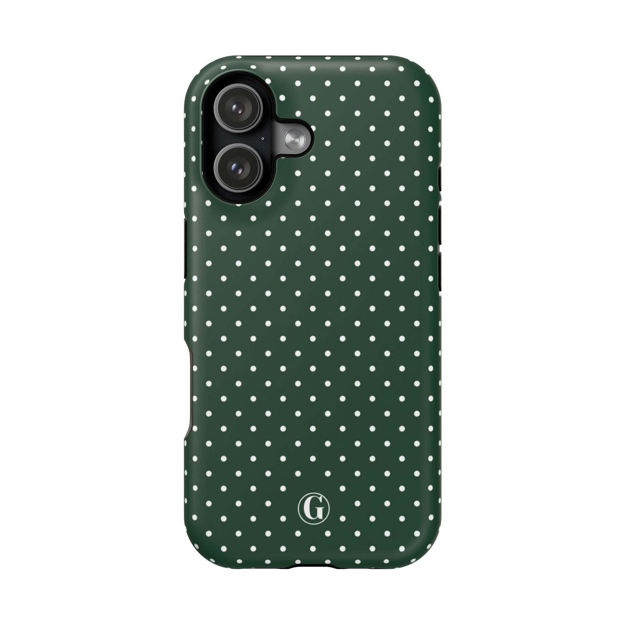 Emerald Green Polka Dots Phone Case