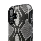 Grey Snakeskin Print Phone Case