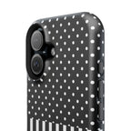 B&W Polka Dots x Stripes Phone Case