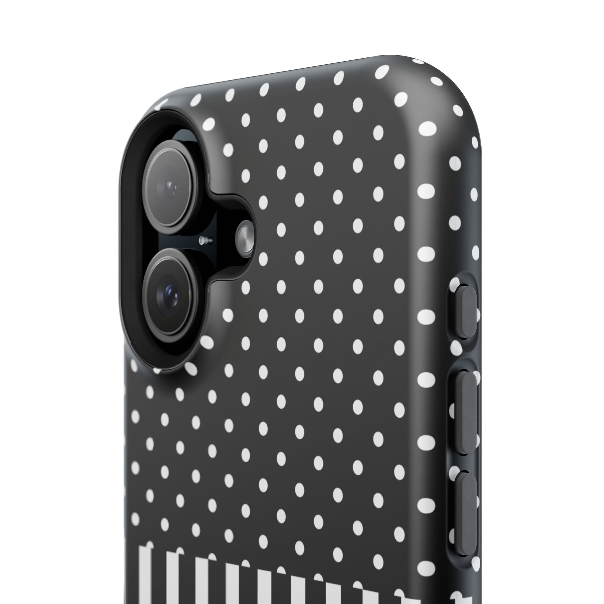 B&W Polka Dots x Stripes Phone Case