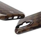Brown Checkmate Phone Case