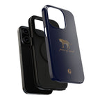Navy Blue 'Peace of Mind' Panther Phone Case