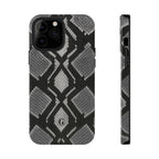 Grey Snakeskin Print Phone Case