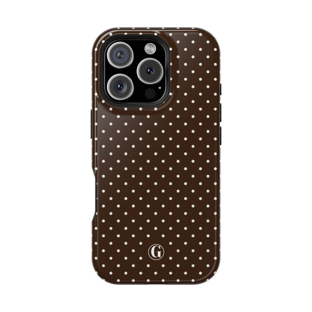 Brown Polka Dots Phone Case