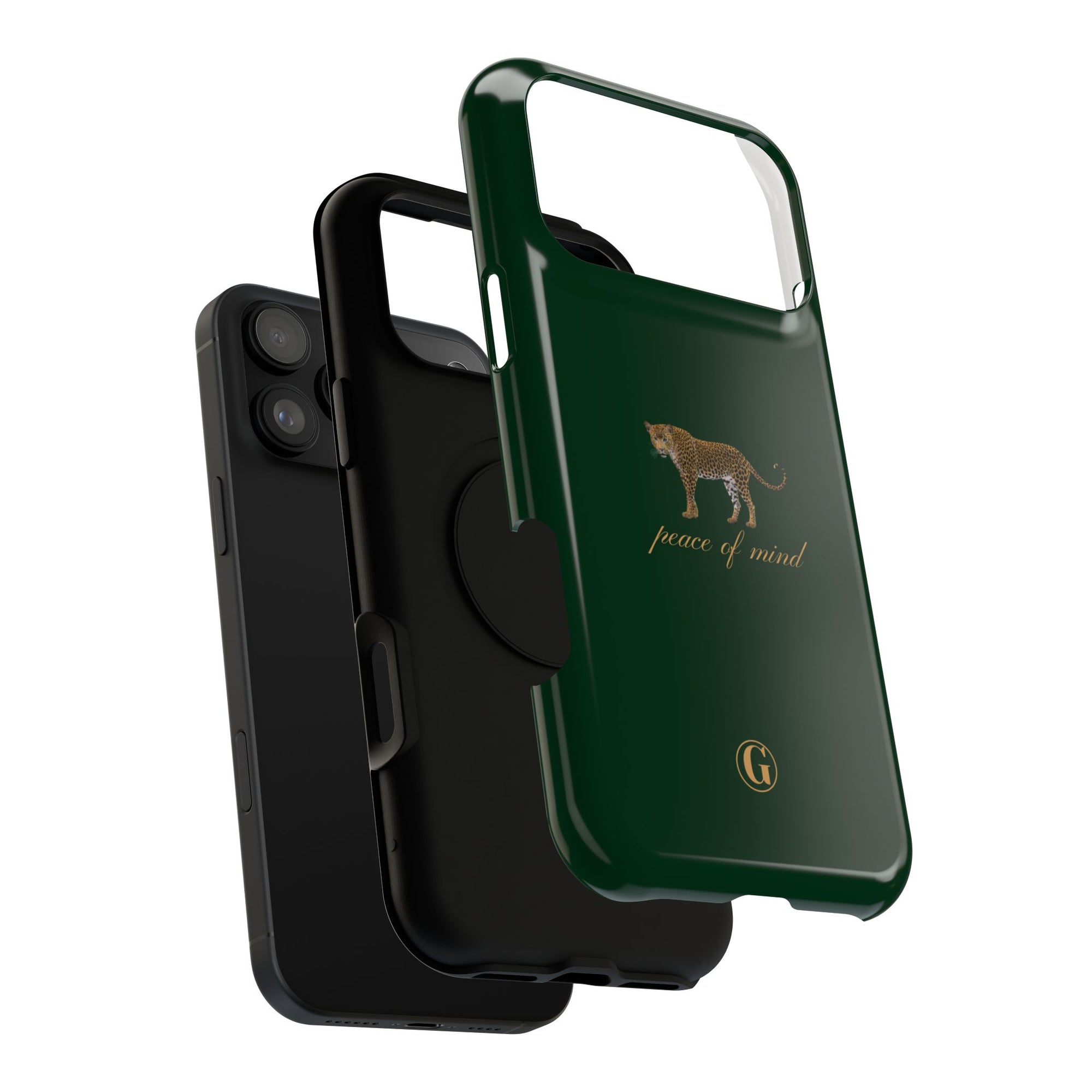 Emerald Green 'Peace of Mind' Panther Phone Case