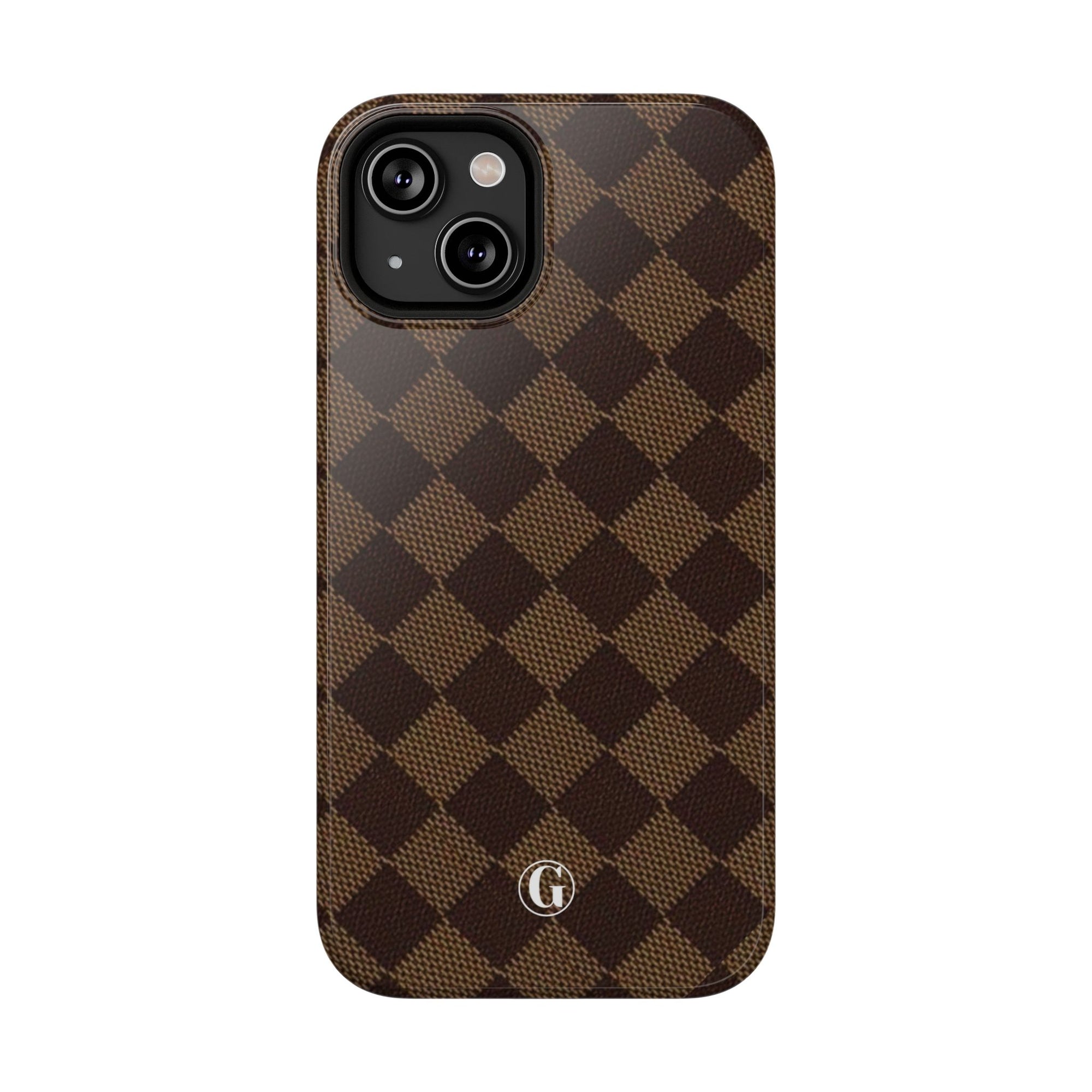 Brown Checkmate Phone Case