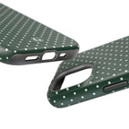 Emerald Green Polka Dots Phone Case