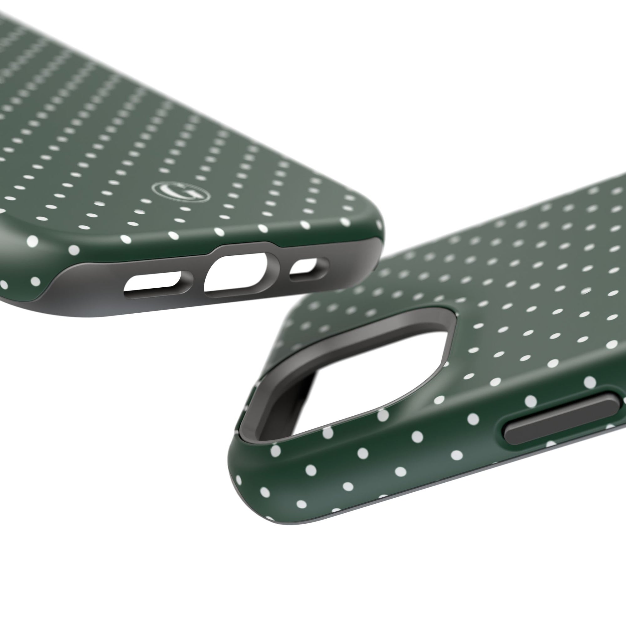 Emerald Green Polka Dots Phone Case