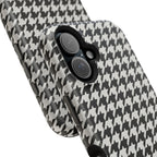 Houndstooth Print Phone Case