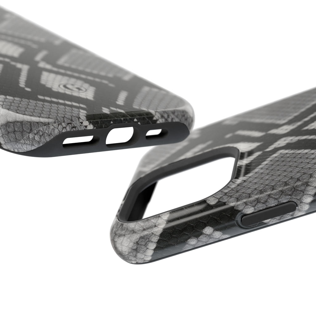 Grey Snakeskin Print Phone Case