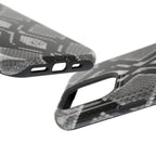 Grey Snakeskin Print Phone Case