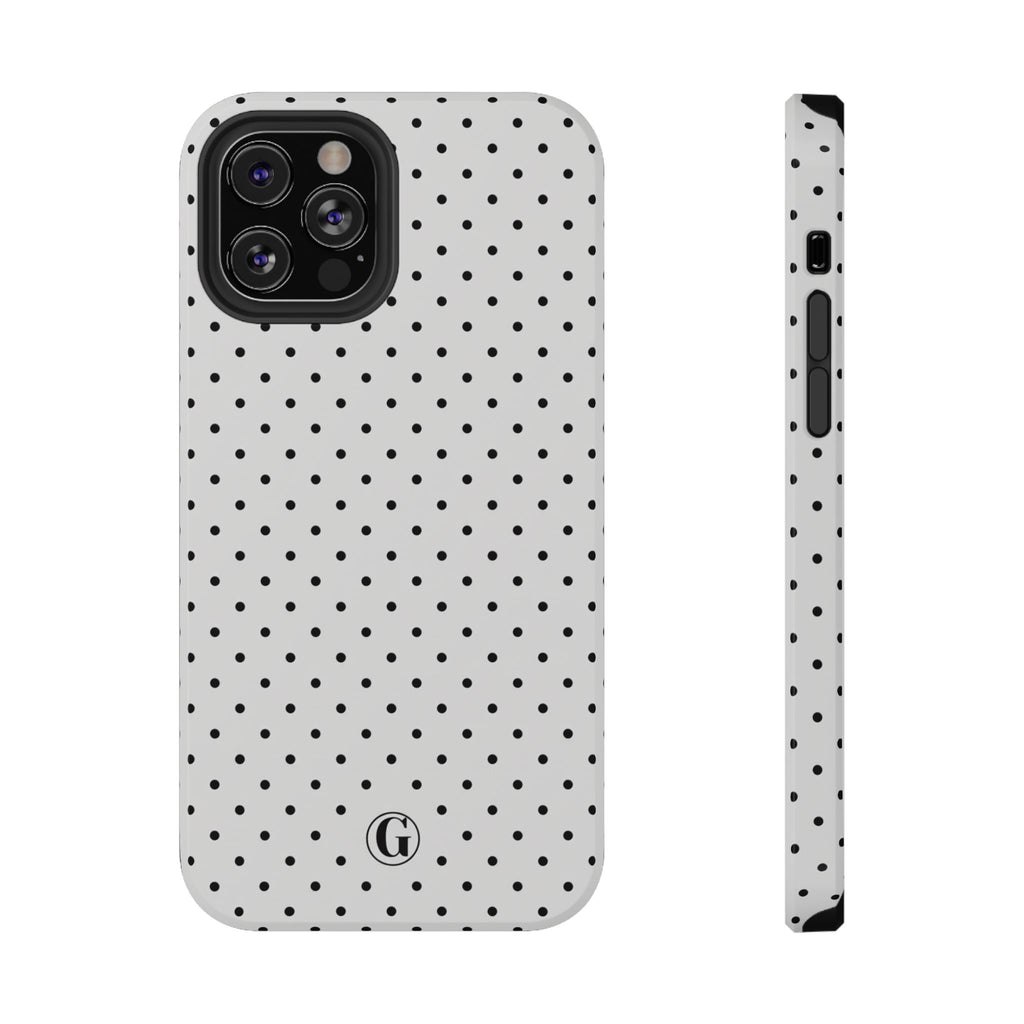 White Polka Dots Phone Case