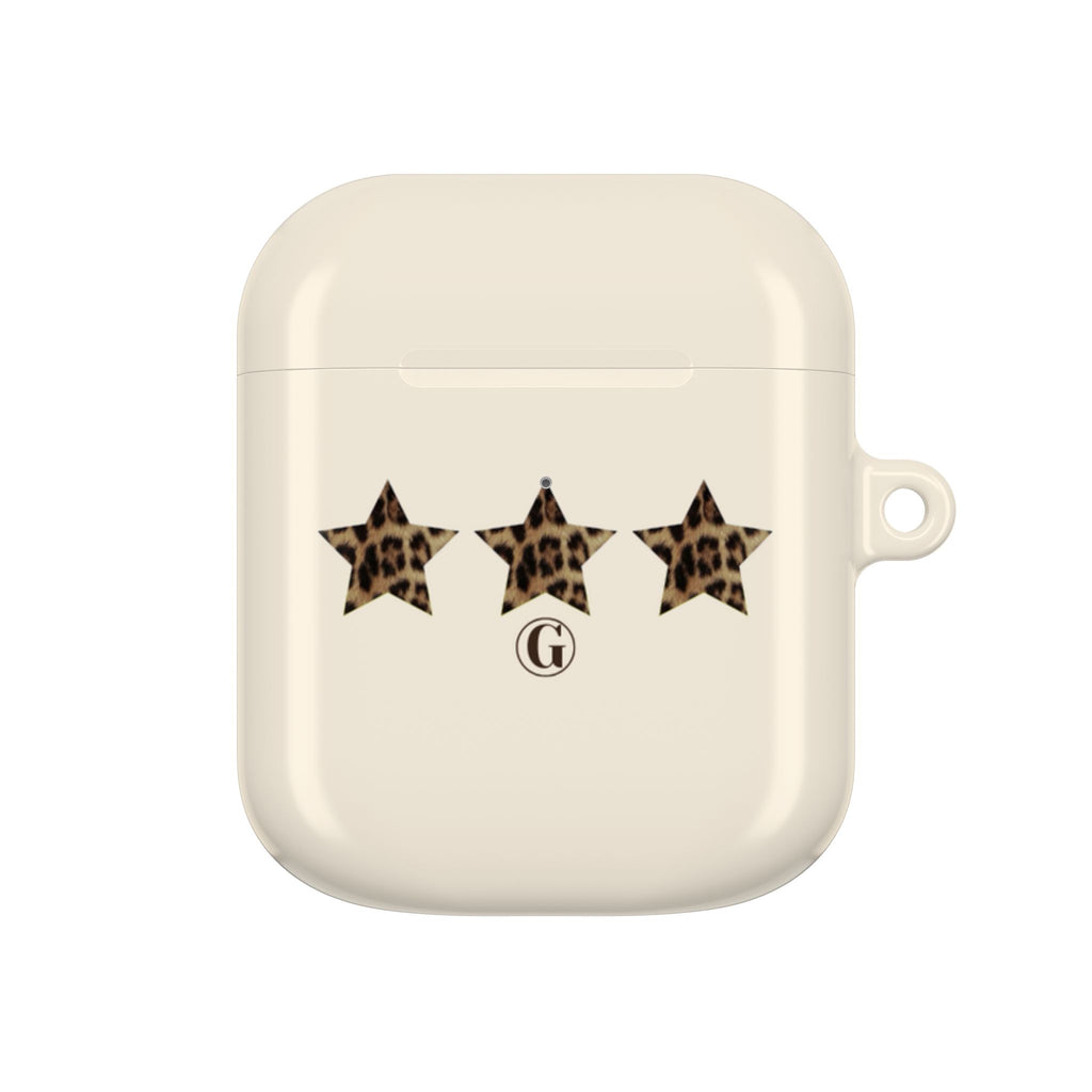 Leopard Print Stars AirPod Case