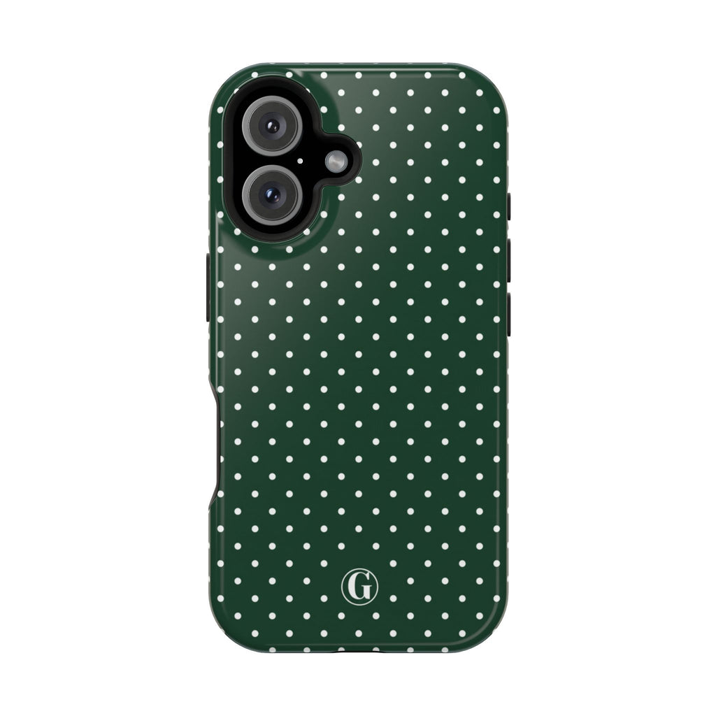Emerald Green Polka Dots Phone Case
