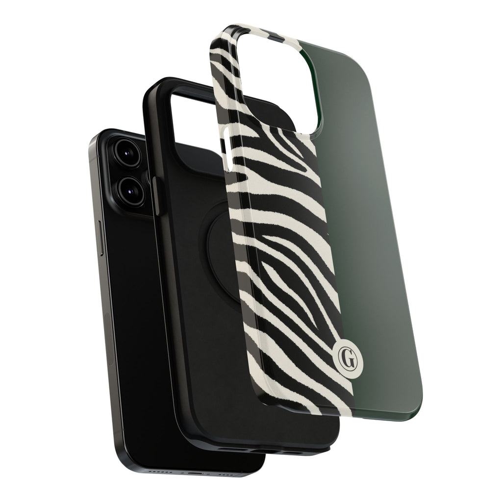 Zebra Print x Emerald Green Phone Case