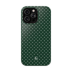 Emerald Green Polka Dots Phone Case