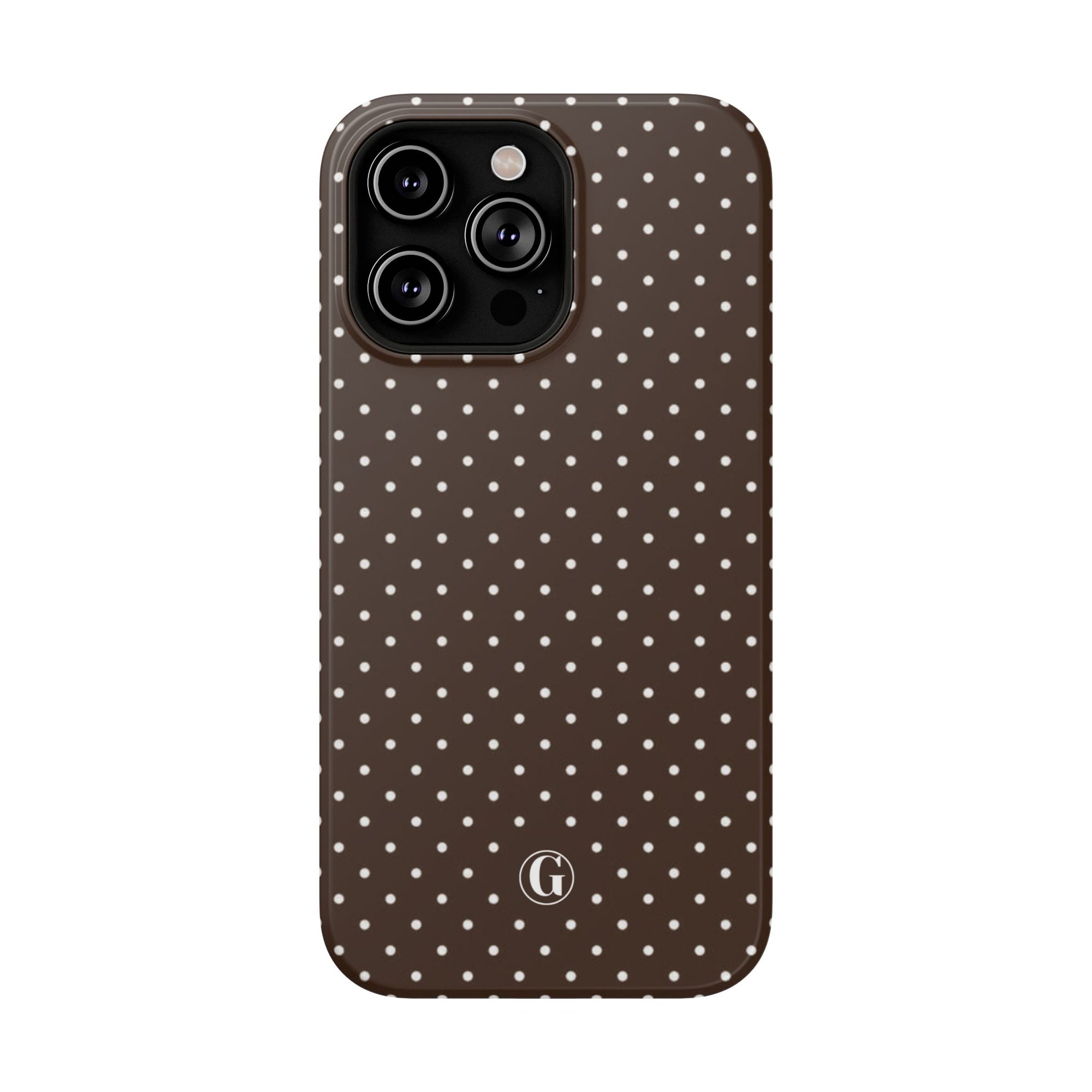 Brown Polka Dots Phone Case