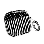 B&W Polka Dots x Stripes AirPod Case