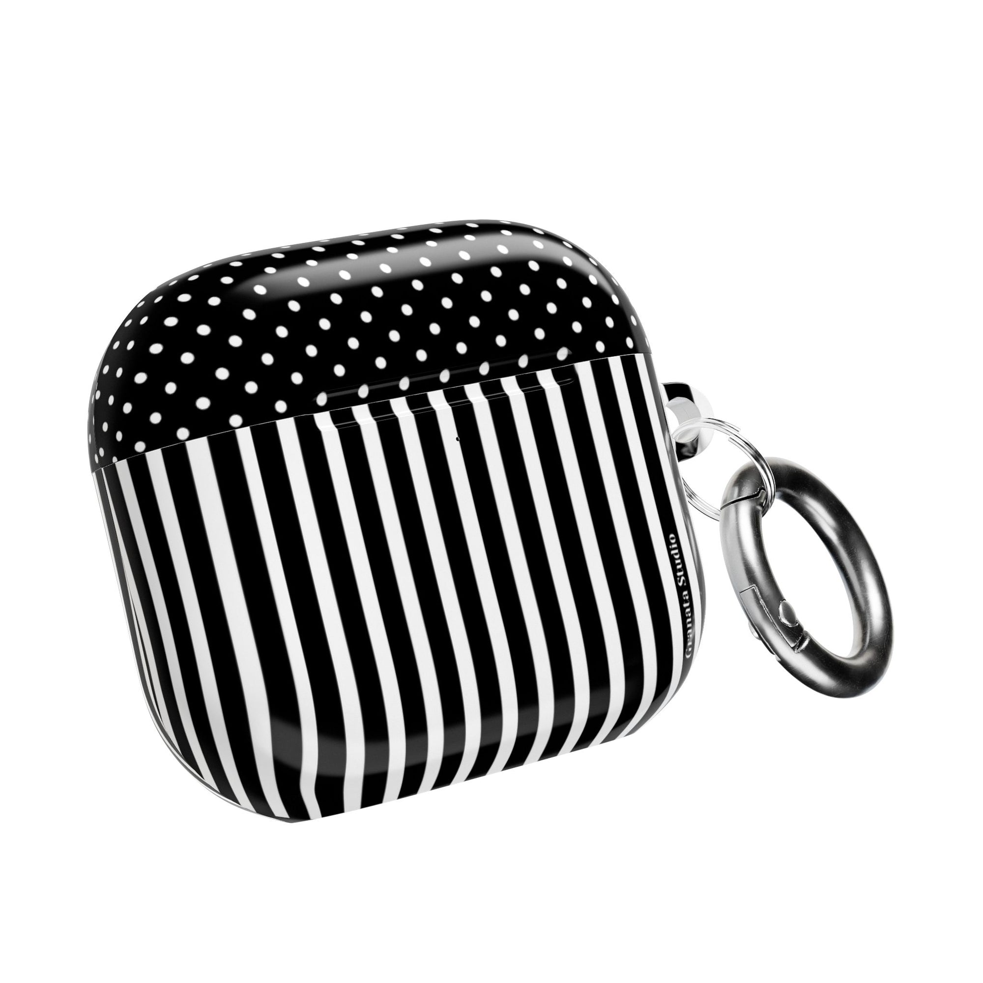 B&W Polka Dots x Stripes AirPod Case