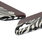Zebra Print x Burgundy Phone Case