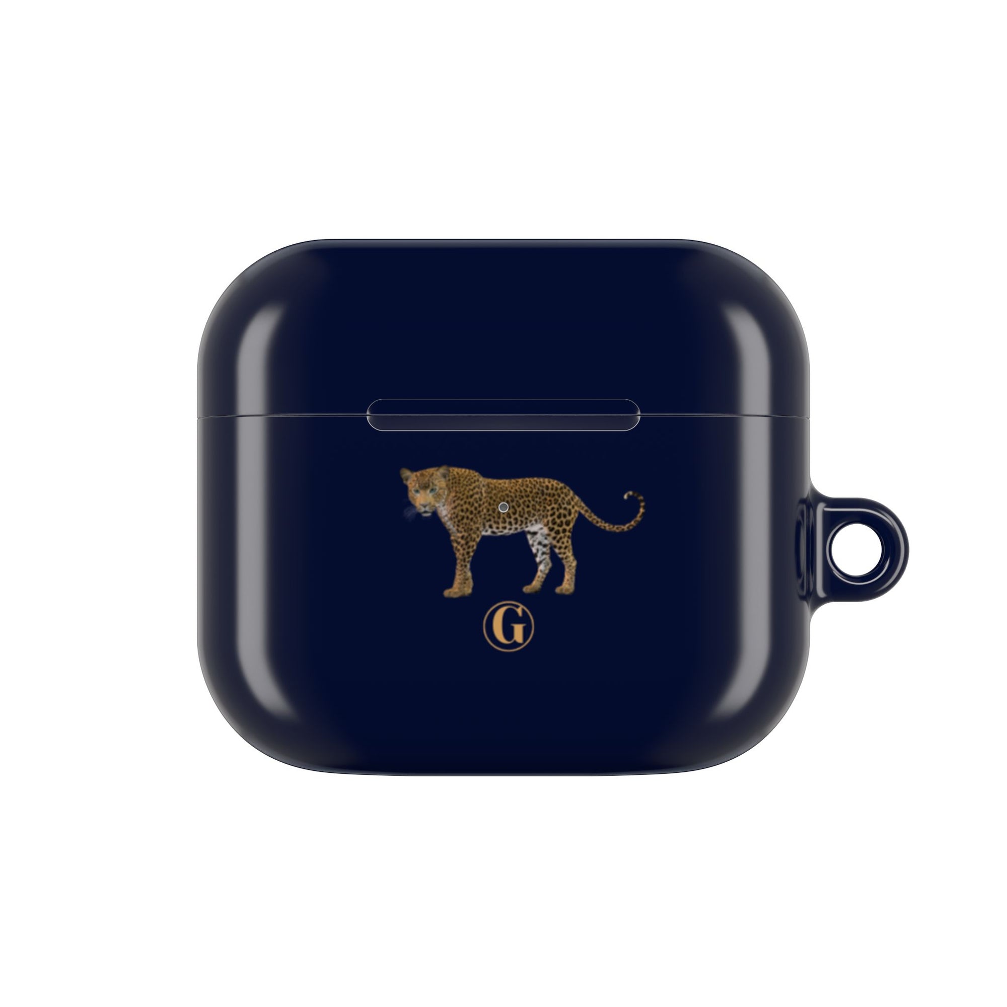 Navy Blue Panther AirPod Case