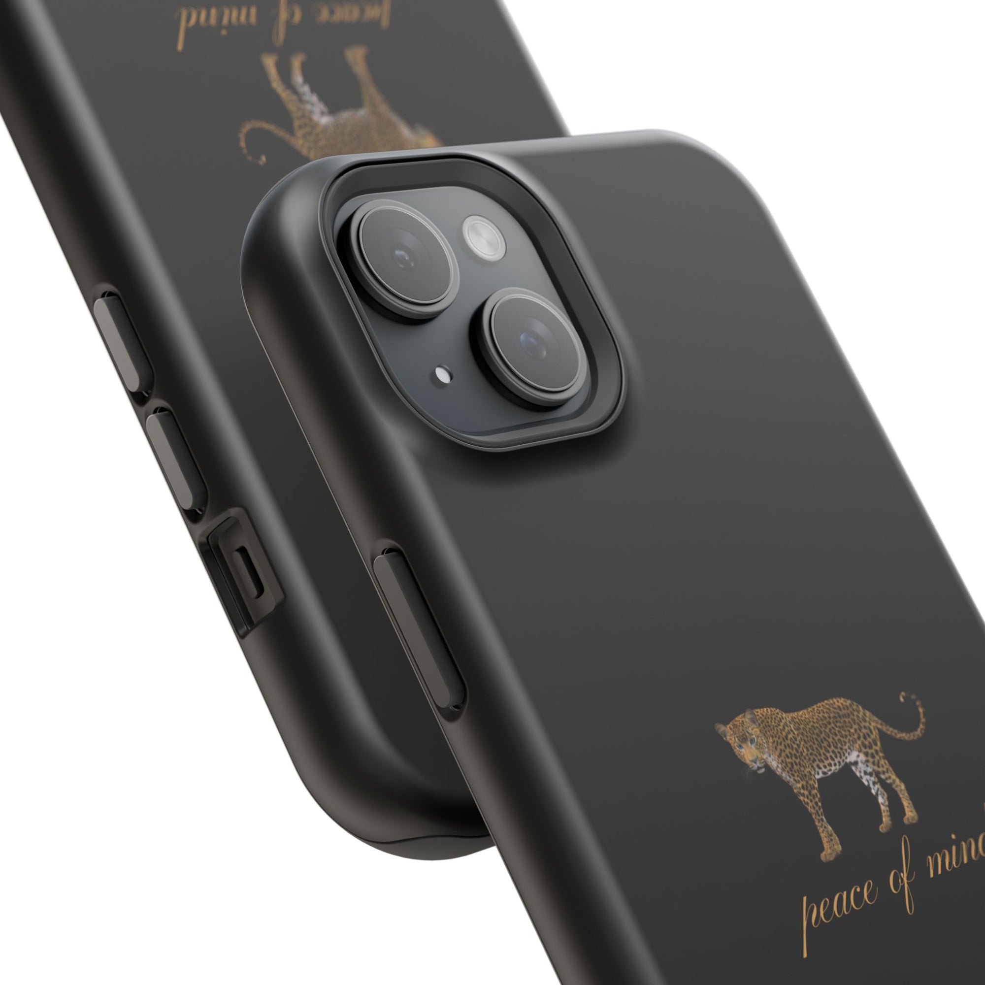 Black 'Peace of Mind' Panther Phone Case