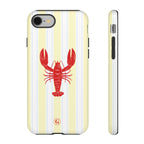 Yellow Stripes & Crawfish Phone Case