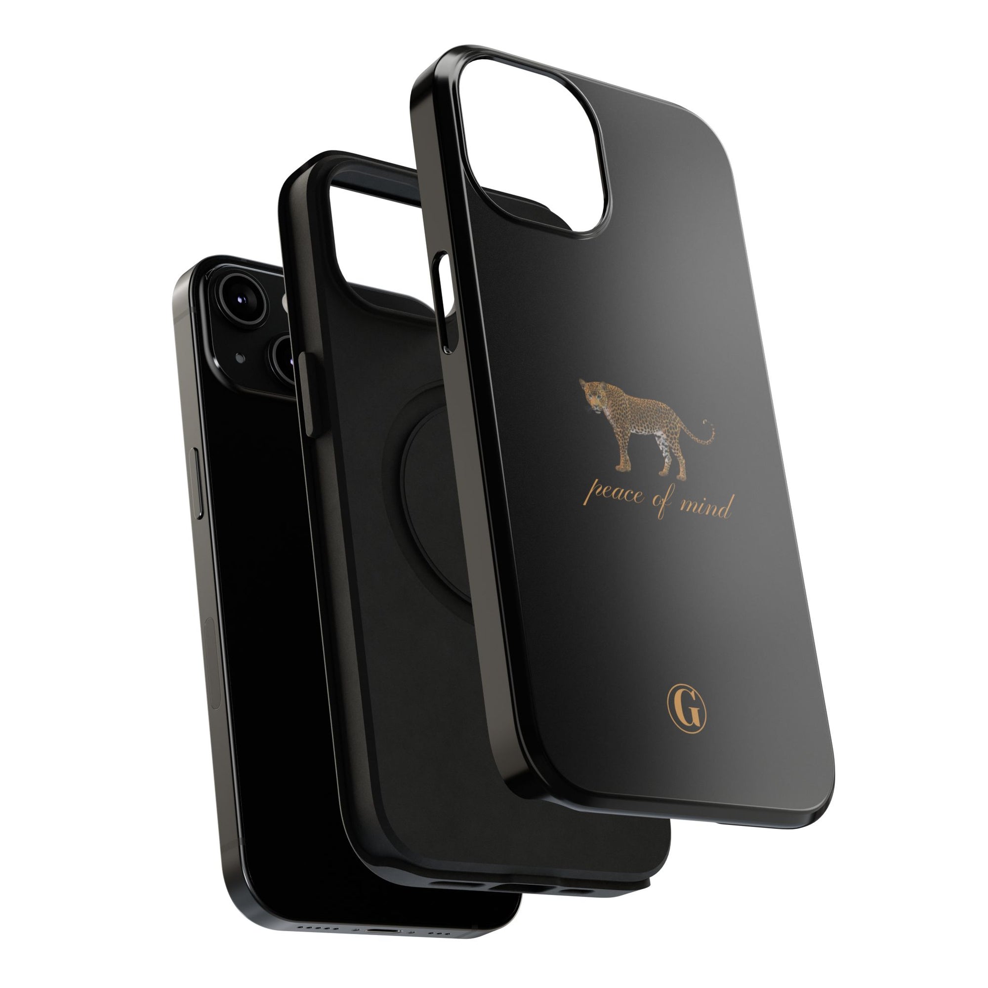 Black 'Peace of Mind' Panther Phone Case