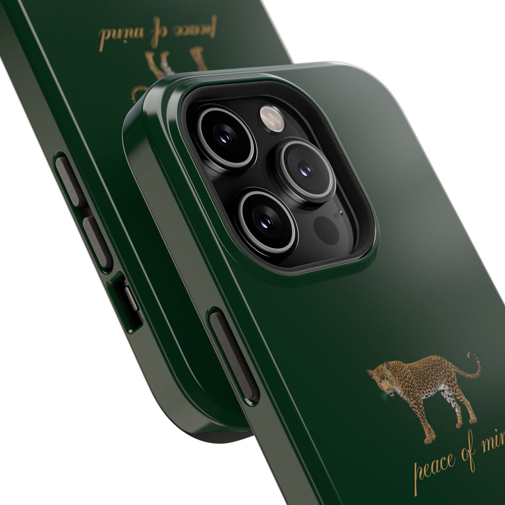 Emerald Green 'Peace of Mind' Panther Phone Case