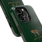 Emerald Green 'Peace of Mind' Panther Phone Case