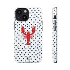 Crawfish on Blue Dots Phone Case