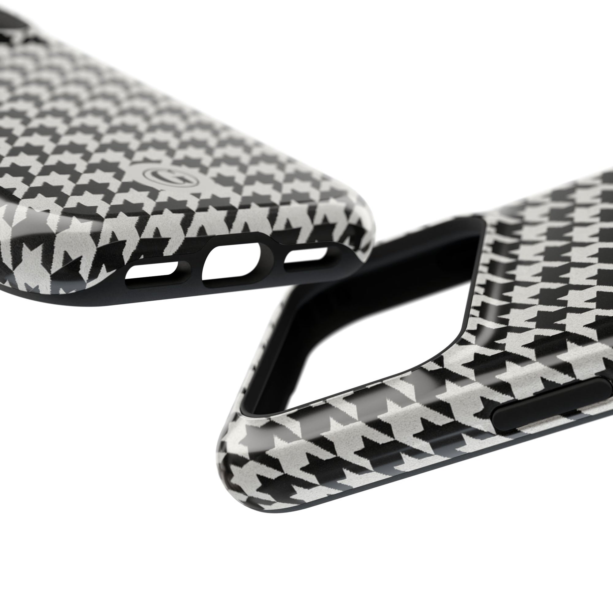 Houndstooth Print Phone Case