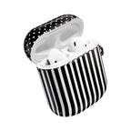 B&W Polka Dots x Stripes AirPod Case
