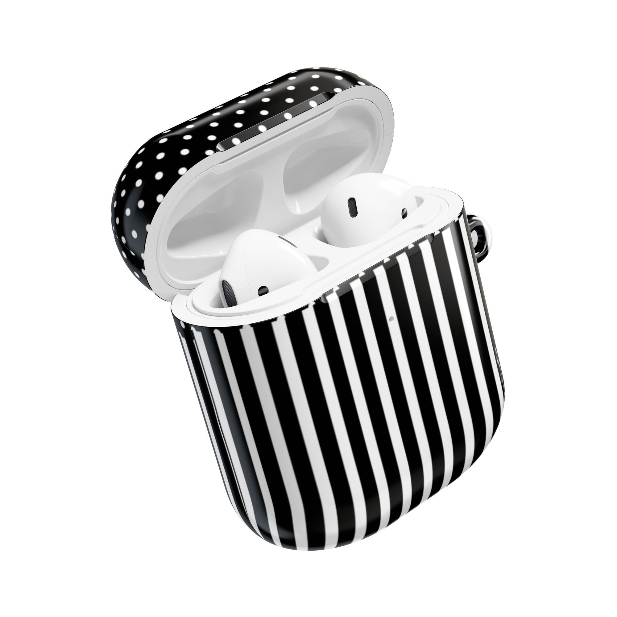 B&W Polka Dots x Stripes AirPod Case